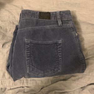 BDG Urban Outfitters High-Rise Blue Corduroy Pants